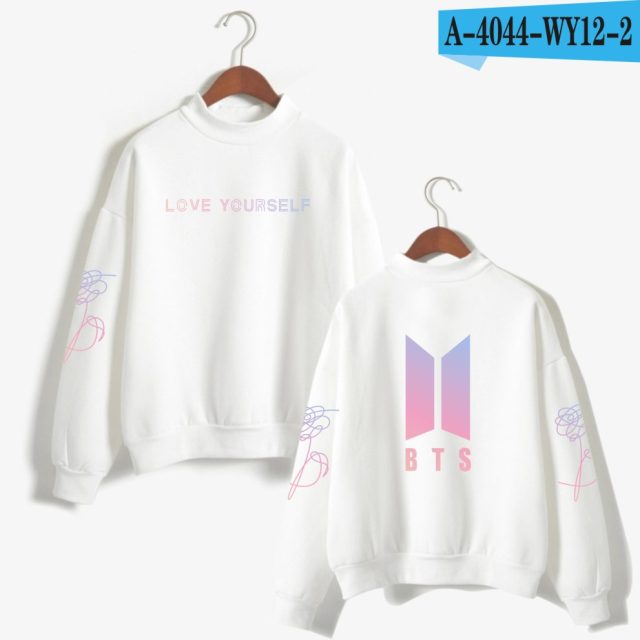 BTS Love Yourself Kpop Women Turtleneck Sweatshirts