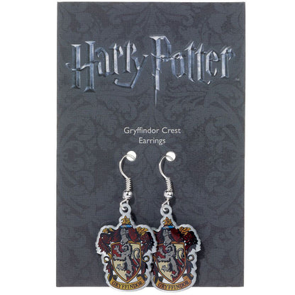 Harry Potter Silver Plated Earrings Gryffindor