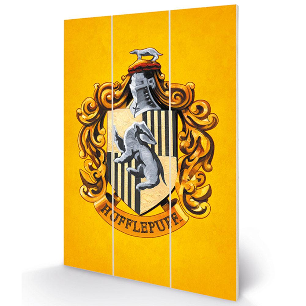 Harry Potter Wood Print Hufflepuff