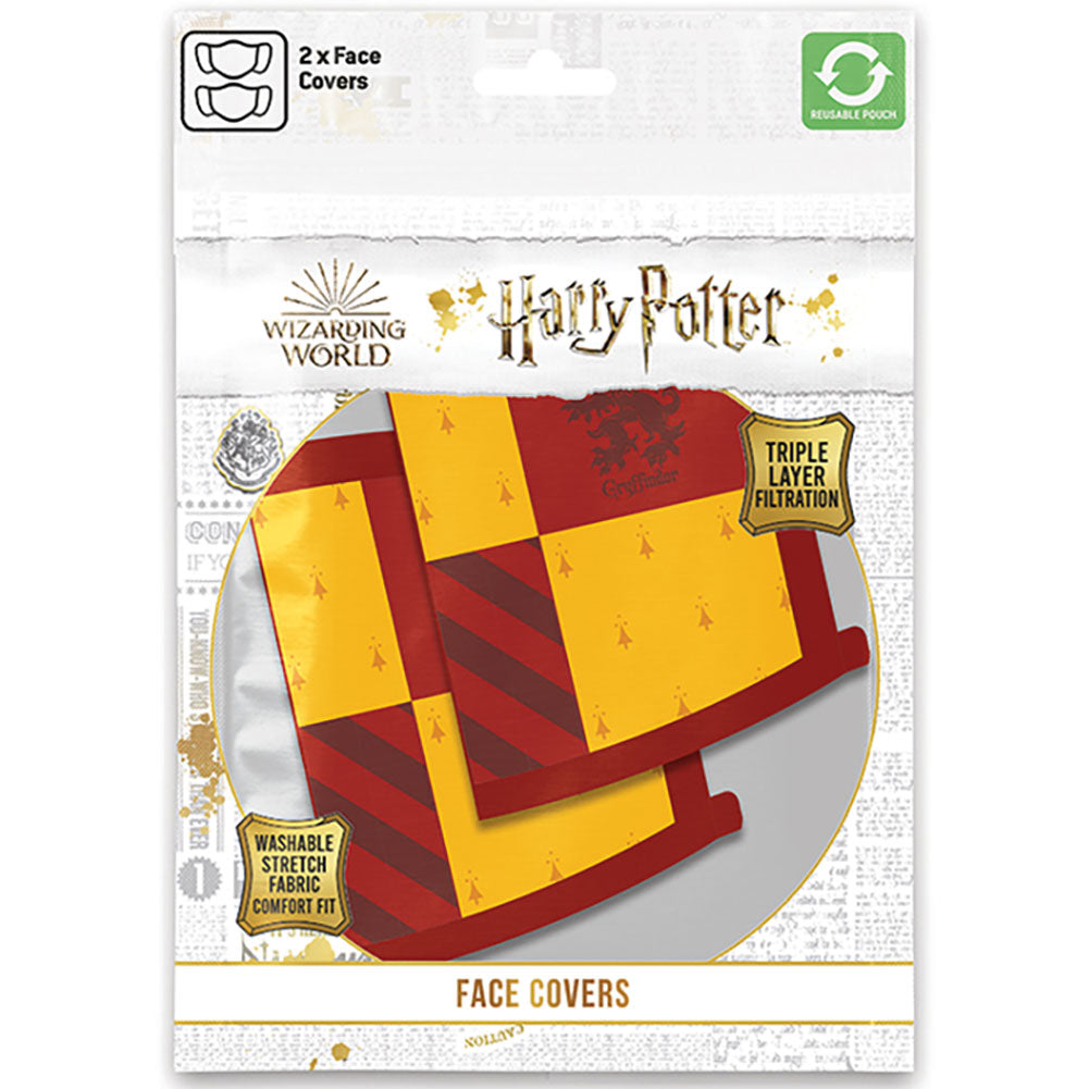 Harry Potter 2pk Face Coverings Gryffindor