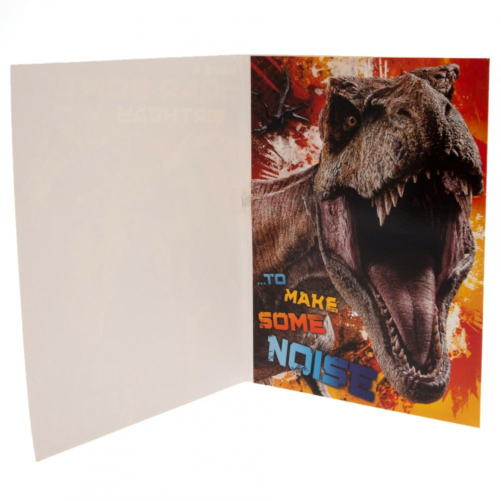 Jurassic World Birthday Sound Card