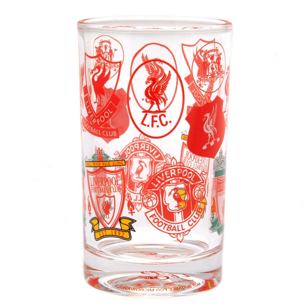Liverpool FC Retro Crest Small Glass