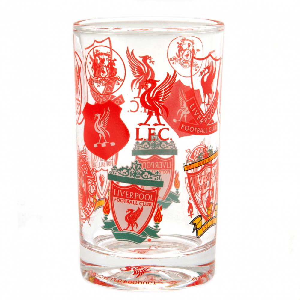 Liverpool FC Retro Crest Small Glass