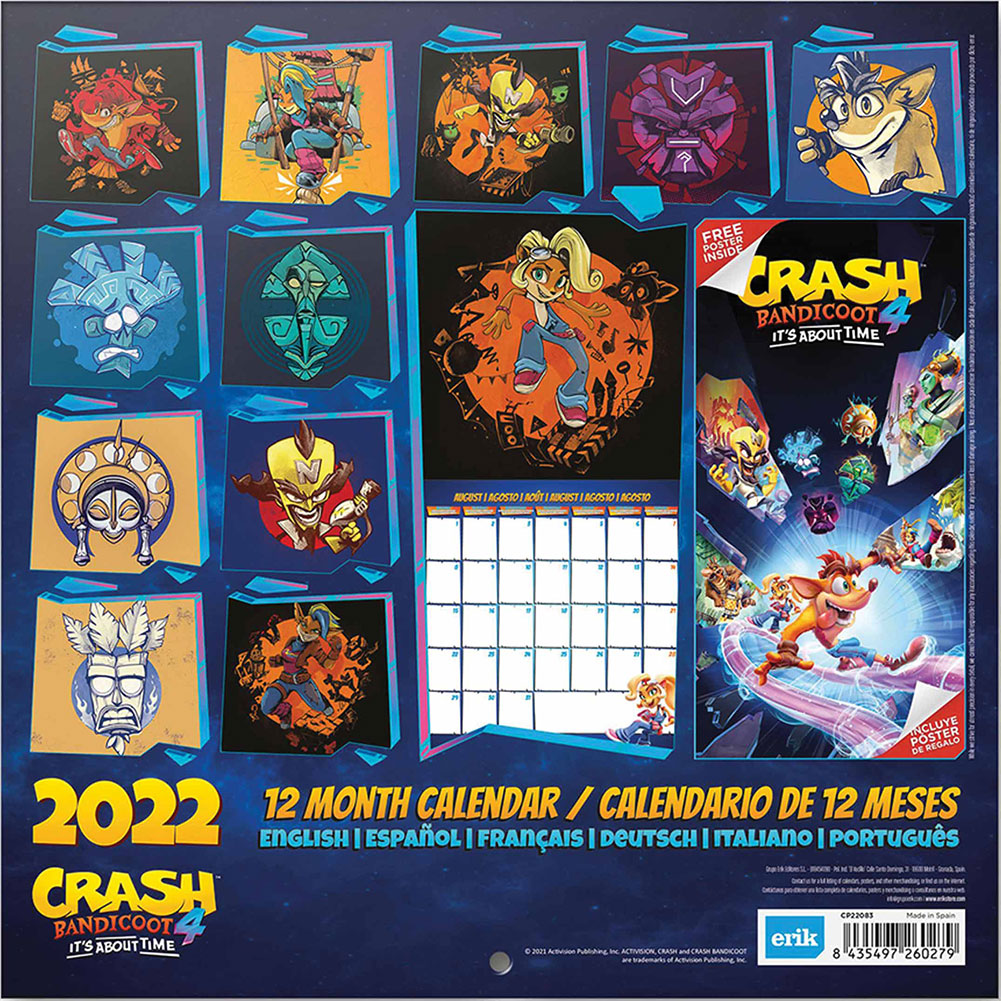 Crash Bandicoot Calendar 2022