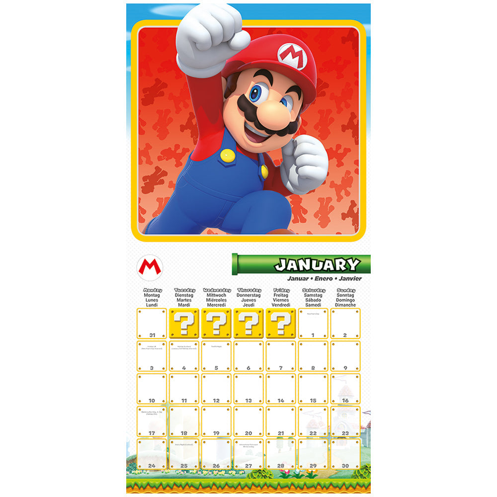 Super Mario Calendar 2022