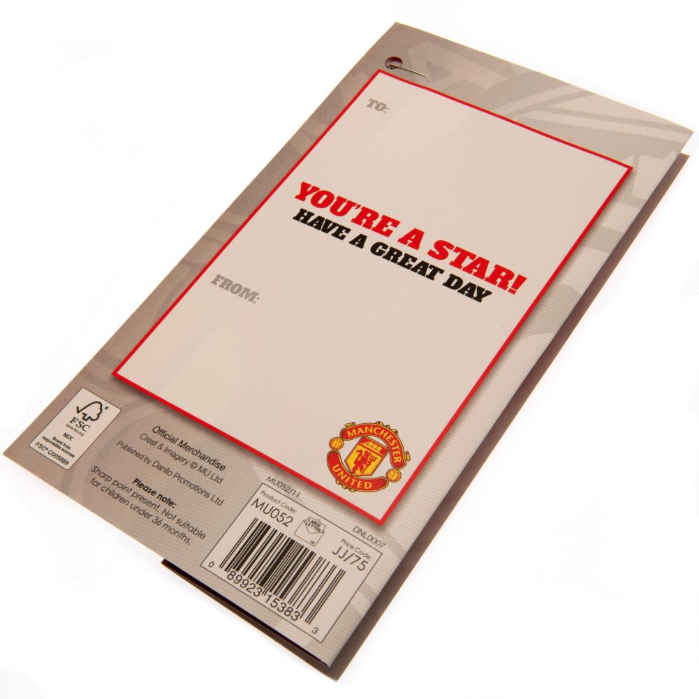 Manchester United FC Birthday Card Son