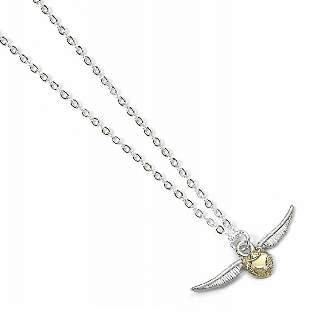 Harry Potter Silver Plated Necklace Golden Snitch