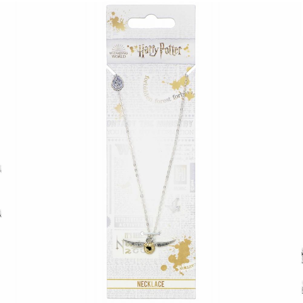 Harry Potter Silver Plated Necklace Golden Snitch