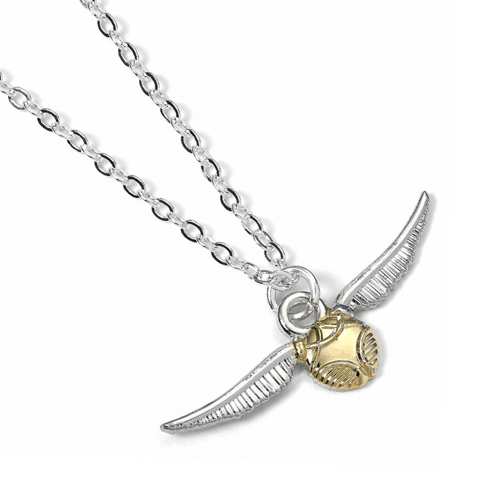 Harry Potter Silver Plated Necklace Golden Snitch