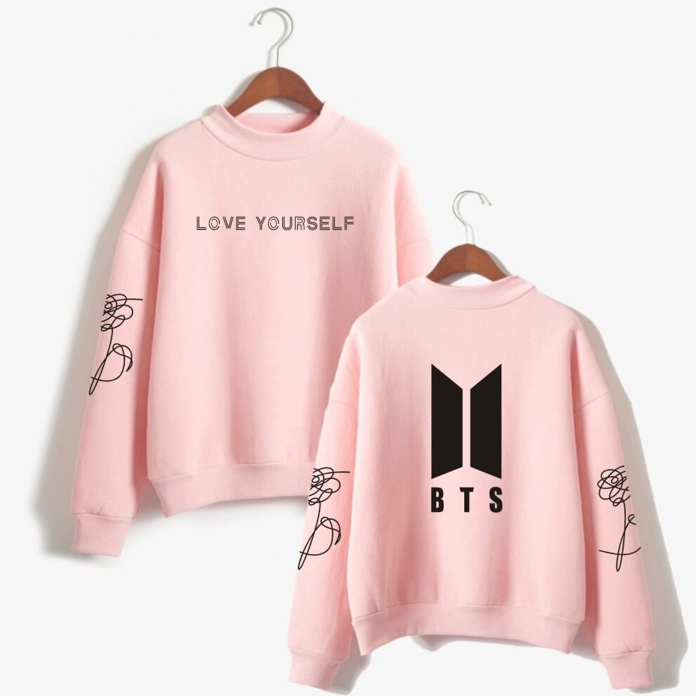 BTS Love Yourself Kpop Women Turtleneck Sweatshirts