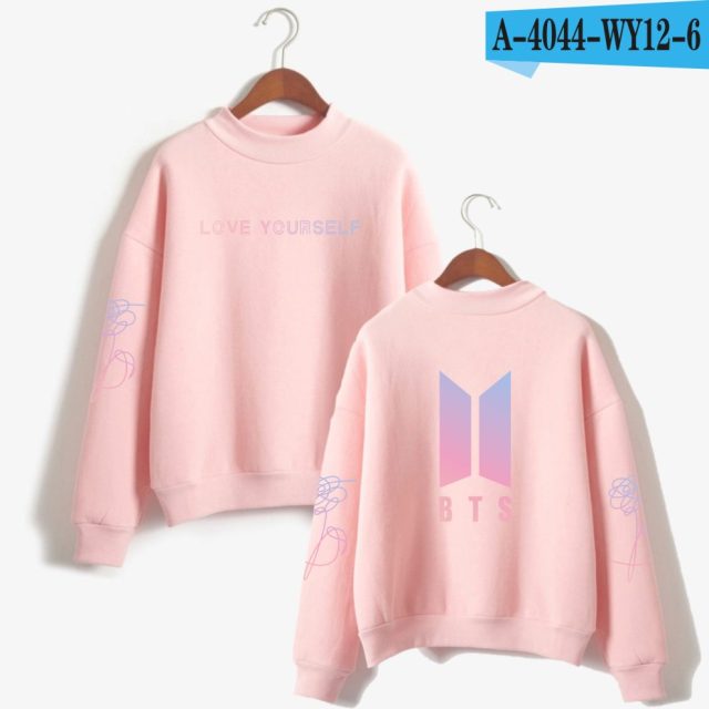 BTS Love Yourself Kpop Women Turtleneck Sweatshirts