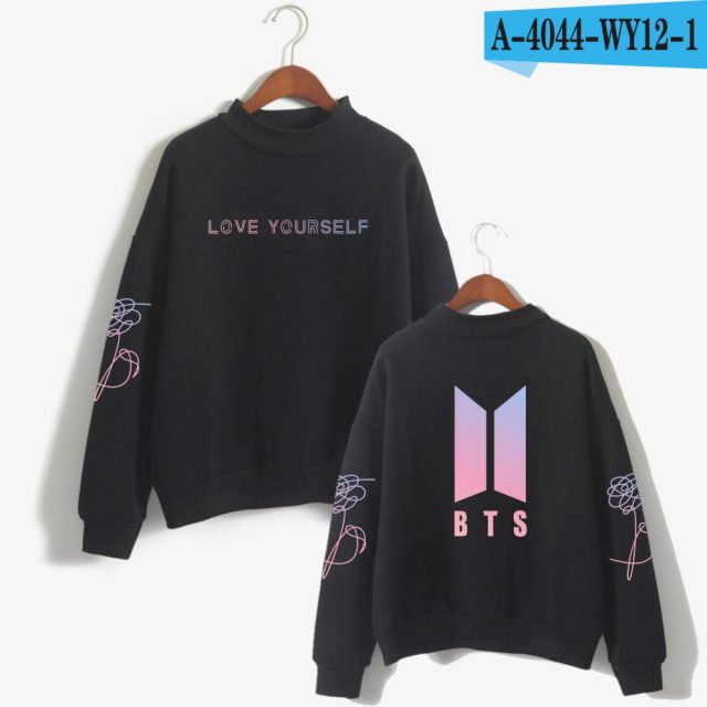 BTS Love Yourself Kpop Women Turtleneck Sweatshirts