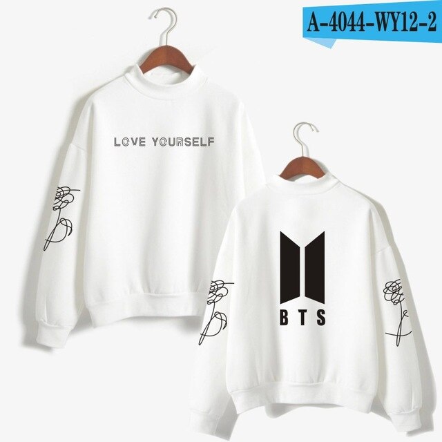 BTS Love Yourself Kpop Women Turtleneck Sweatshirts