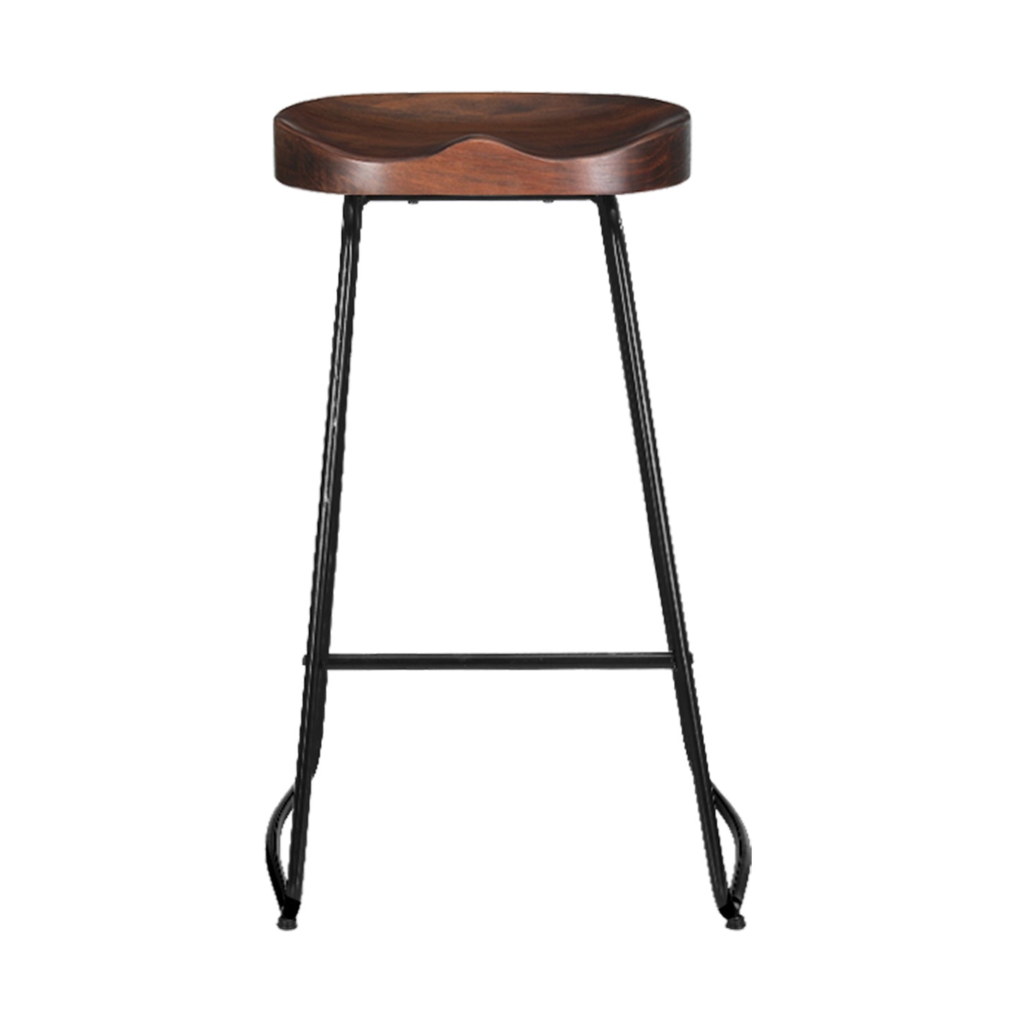 Artiss 2x Bar Stools Tractor Seat 75cm Black