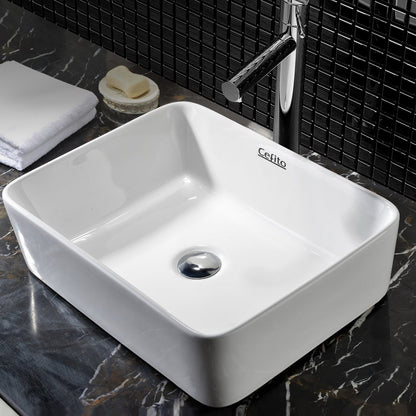 Cefito Bathroom Basin Ceramic Vanity Sink Hand Wash Bowl 48x37cm White