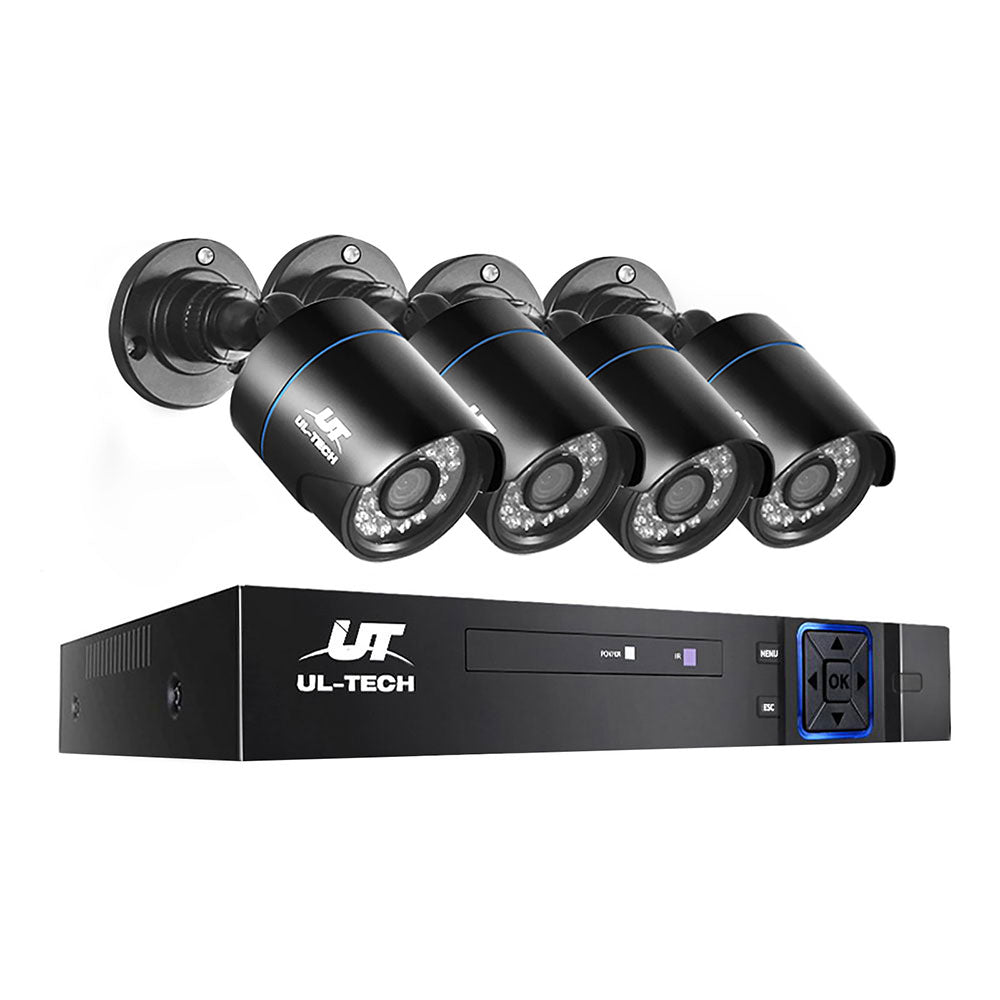 UL-tech CCTV Security System 8CH DVR 4 Cameras 1080p