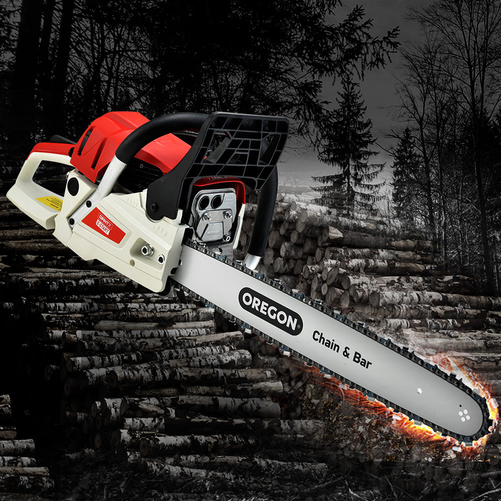 Giantz Chainsaw Petrol 52CC 20" Oregon Bar Commercial E-Start Pruning Chain Saw,Giantz Chainsaw Petrol 88CC 24" Oregon Bar Commercial E-Start Pruning Chain Saw