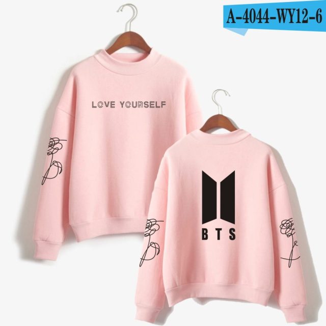 BTS Love Yourself Kpop Women Turtleneck Sweatshirts