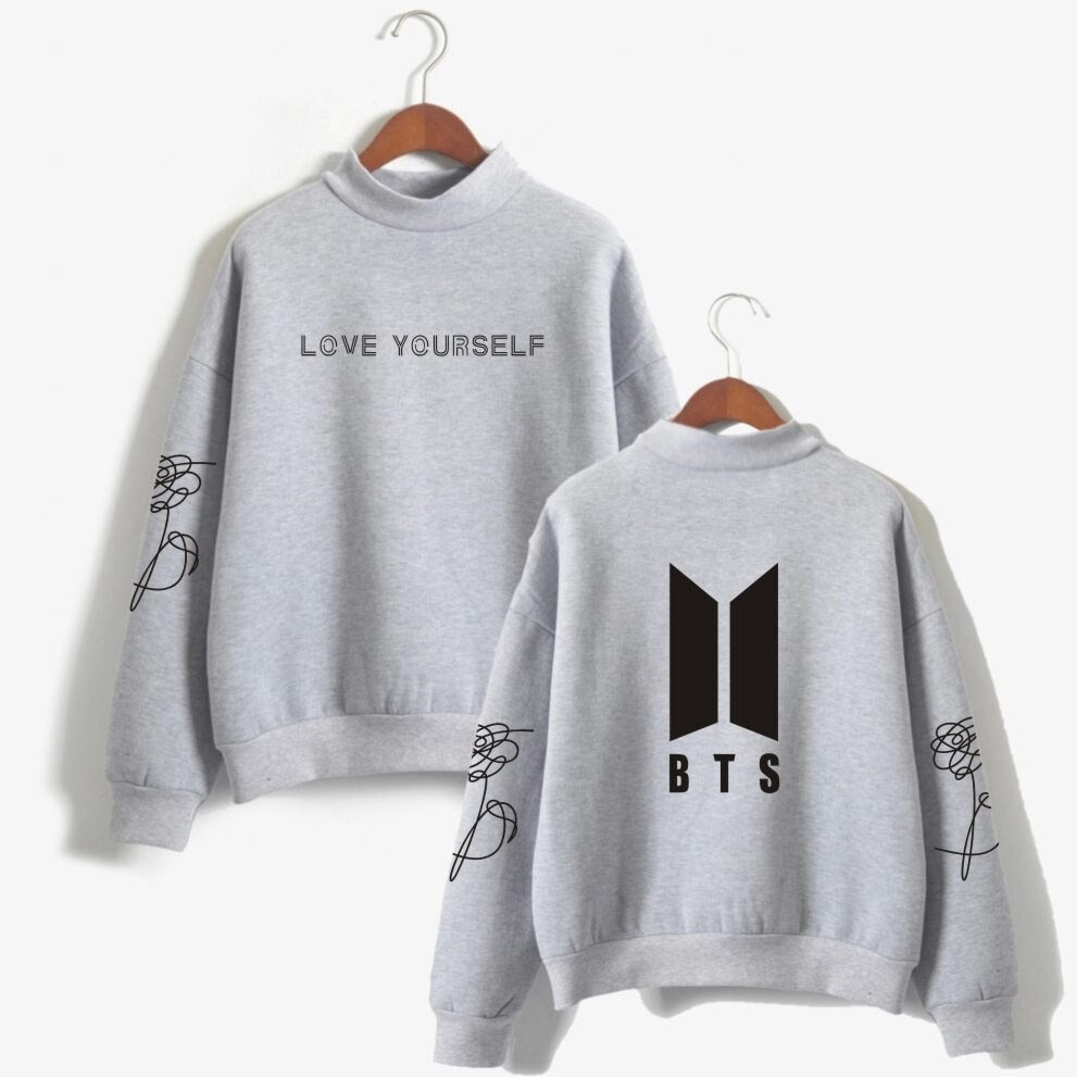 BTS Love Yourself Kpop Women Turtleneck Sweatshirts