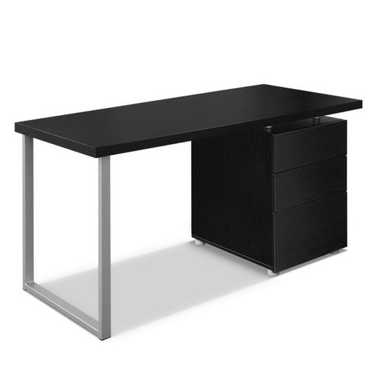 Artiss Computer Desk Drawer Black 140CM