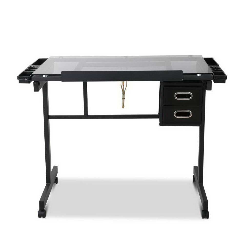 Artiss Drawing Desk Drafting Table Black