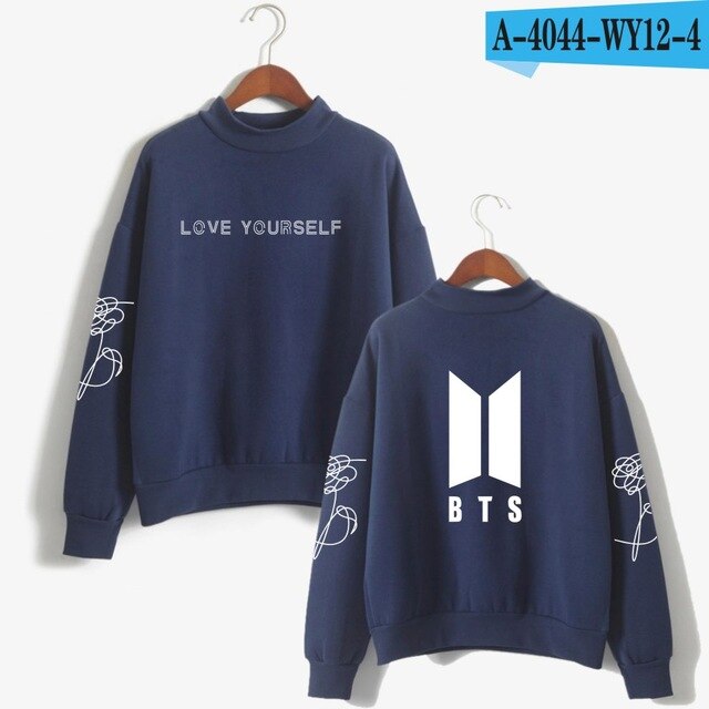 BTS Love Yourself Kpop Women Turtleneck Sweatshirts