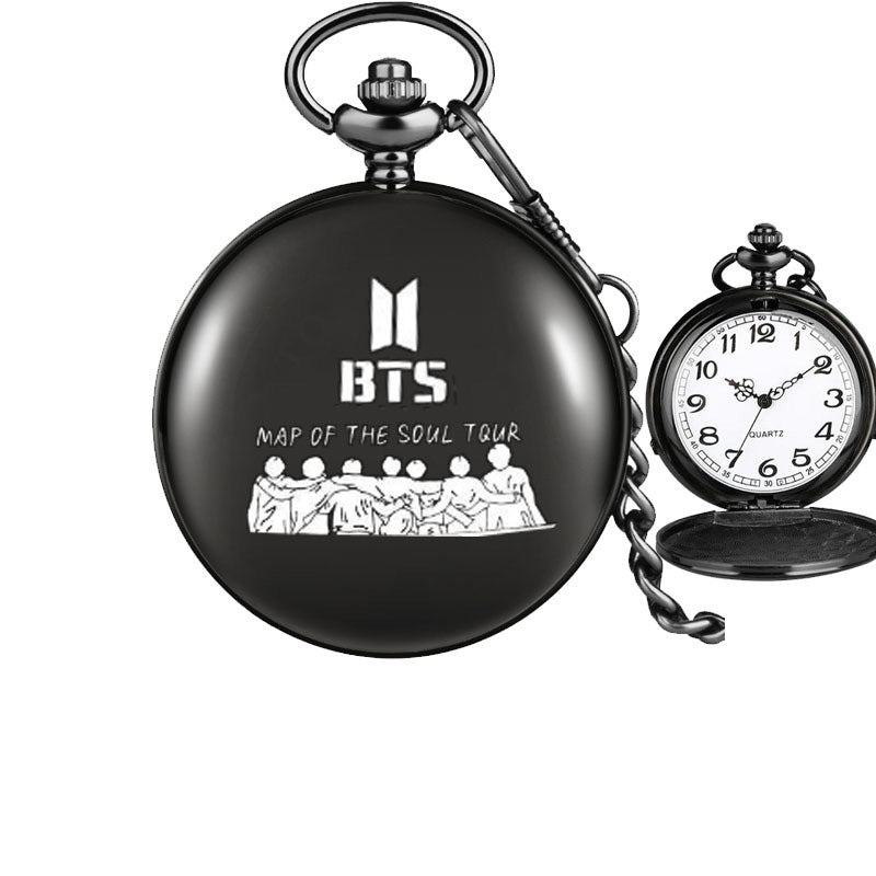 BTS Bulletproof Youth League Peripheral Pocket Watch