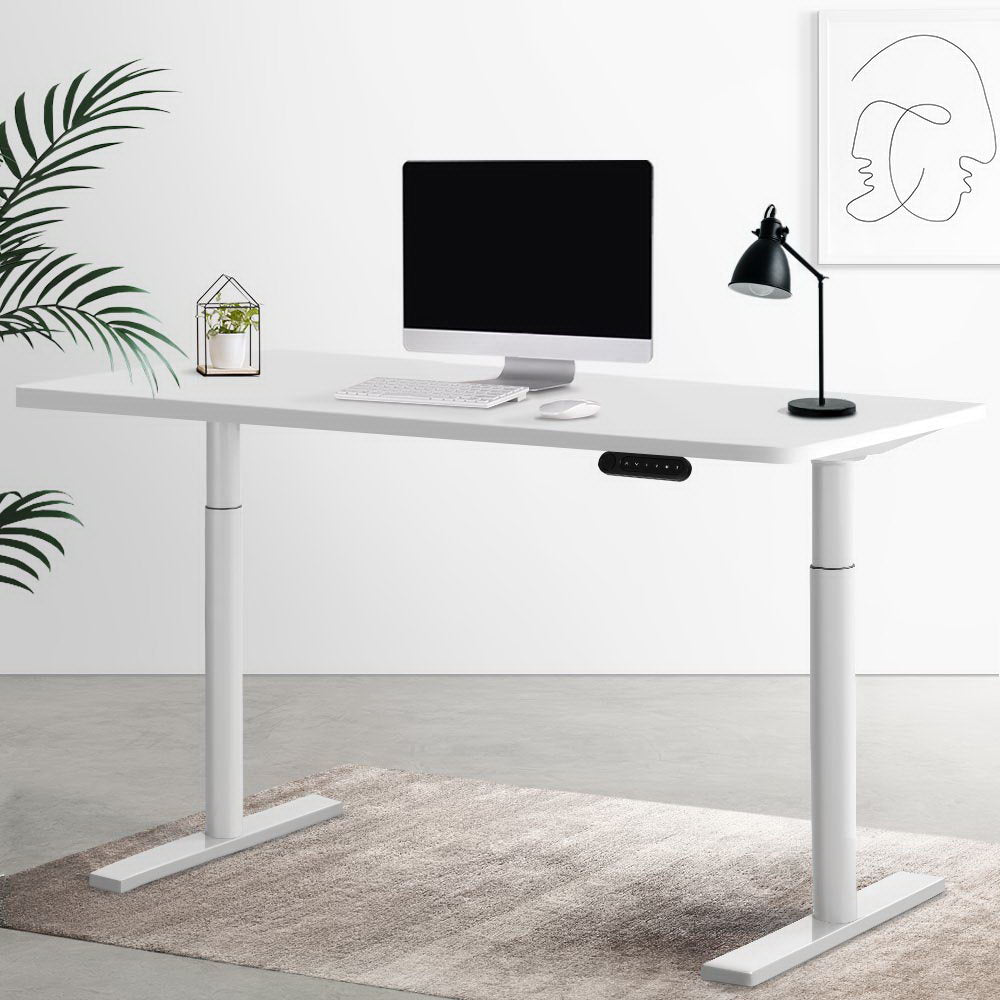 Artiss Standing Desk Motorised Electric Dual Motor 140CM White