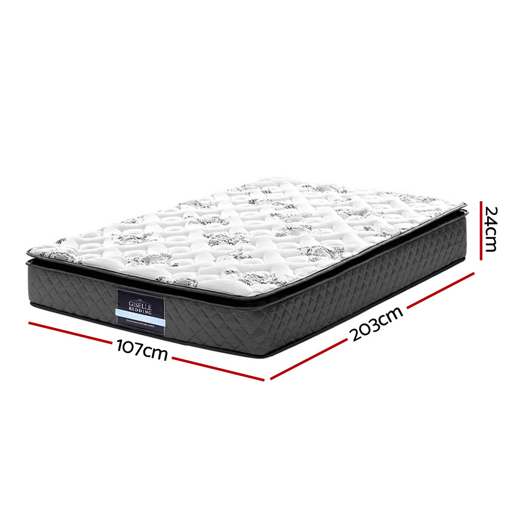 Giselle Bedding 24cm Mattress Pillow Top King Single