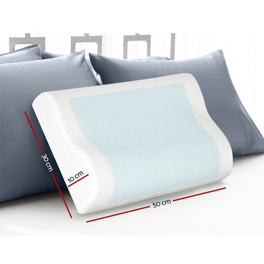 Giselle Bedding Contour Pillow Cool Gel Twin Pack