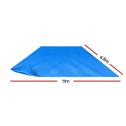 Aquabuddy Pool Cover 500 Micron 11x4.8m Swimming Pool Solar Blanket Blue