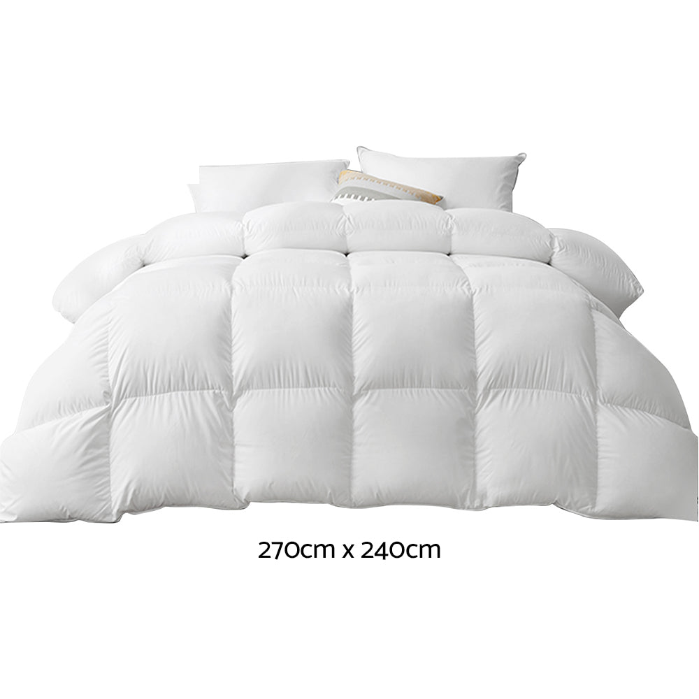 Giselle Bedding 500GSM Goose Down Feather Quilt Super King