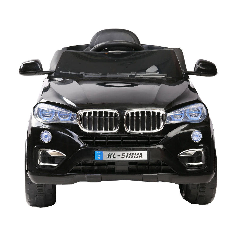 Rigo Kids Electric Ride On Car SUV BMW-Inspired X5 Toy Cars Remote 6V Black