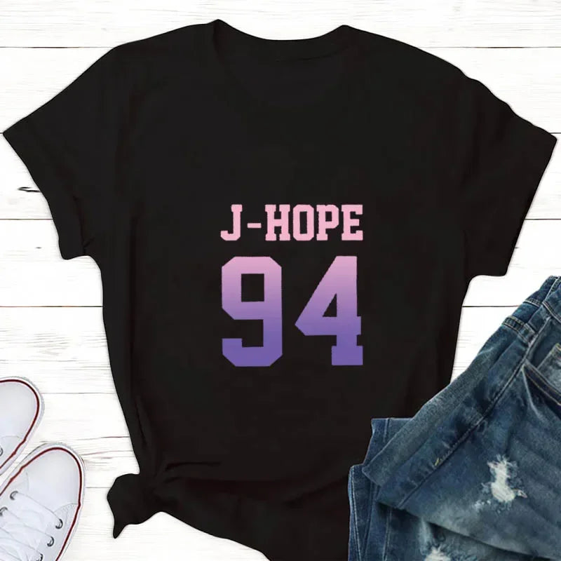 BTS Members Name & Number Women T-shirt