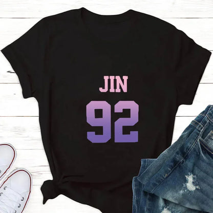 BTS Members Name & Number Women T-shirt