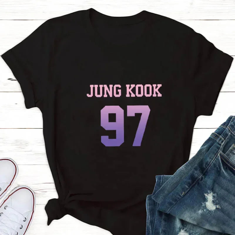 BTS Members Name & Number Women T-shirt