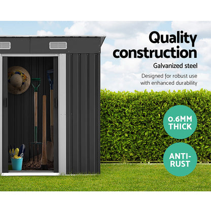 Giantz Garden Shed 1.94x1.21M Sheds Outdoor Storage Workshop House Tool Shelter Sliding Door