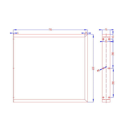 Artiss Metal Table Legs DIY Rectangular 71X65CM Set of 2