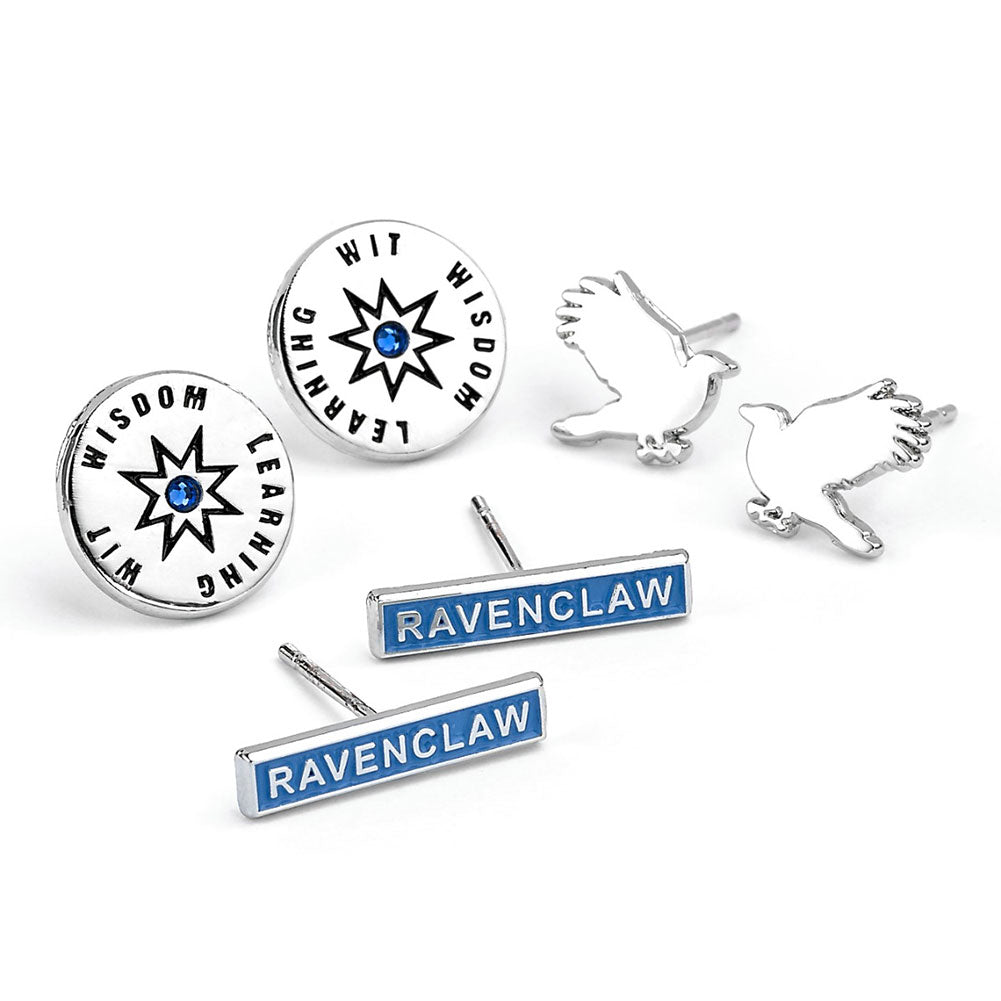 Harry Potter Silver Plated Earring Set Ravenclaw