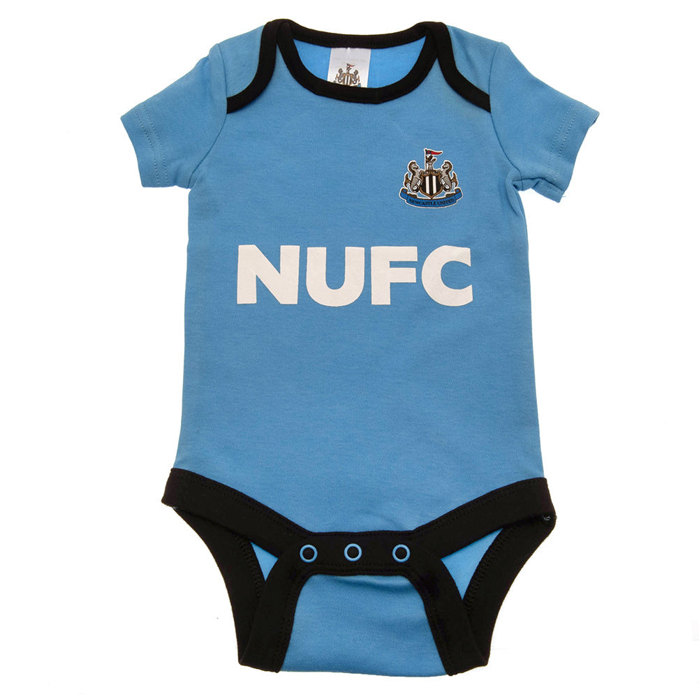 Newcastle United FC 2 Pack Bodysuit 3-6 Mths BW