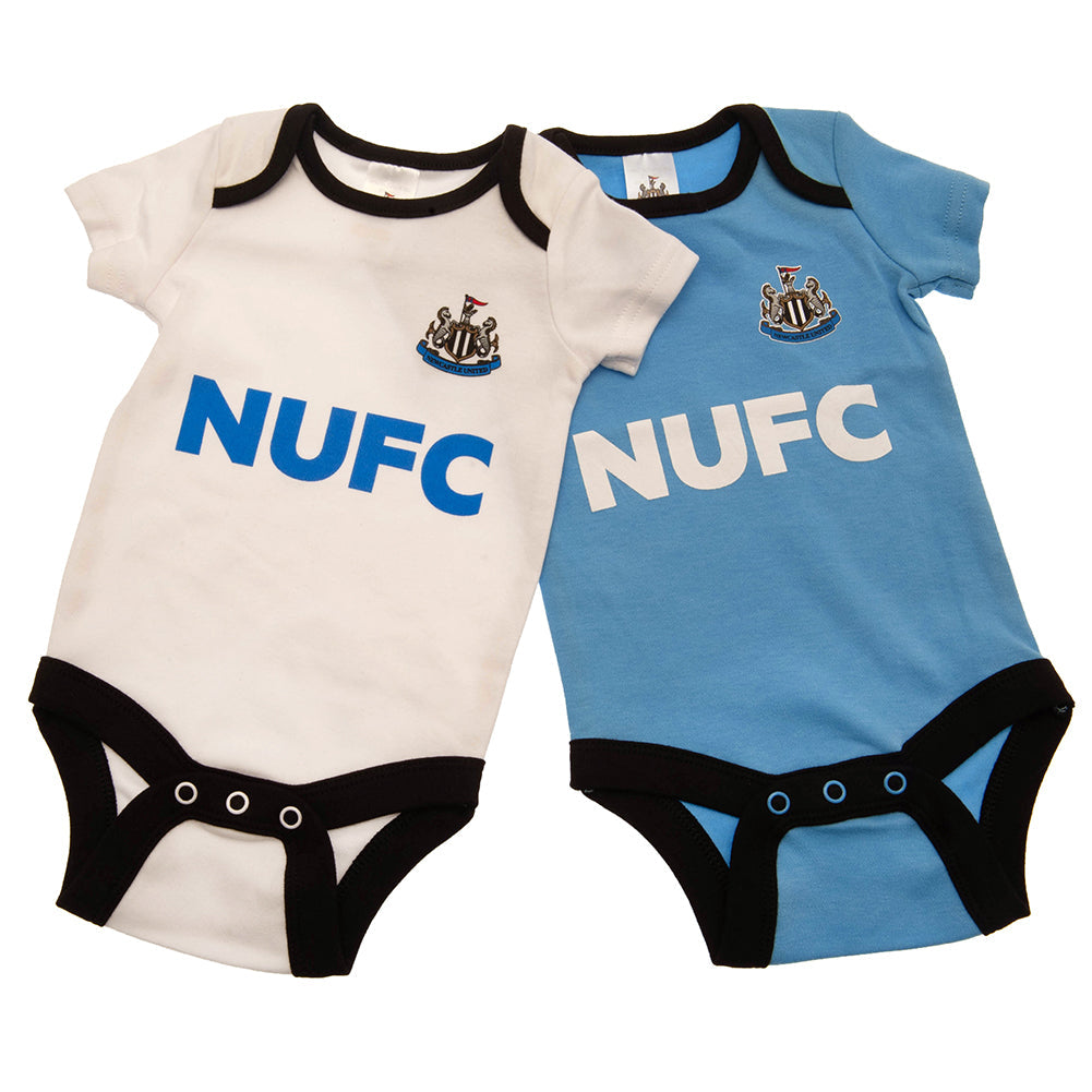 Newcastle United FC 2 Pack Bodysuit 3-6 Mths BW