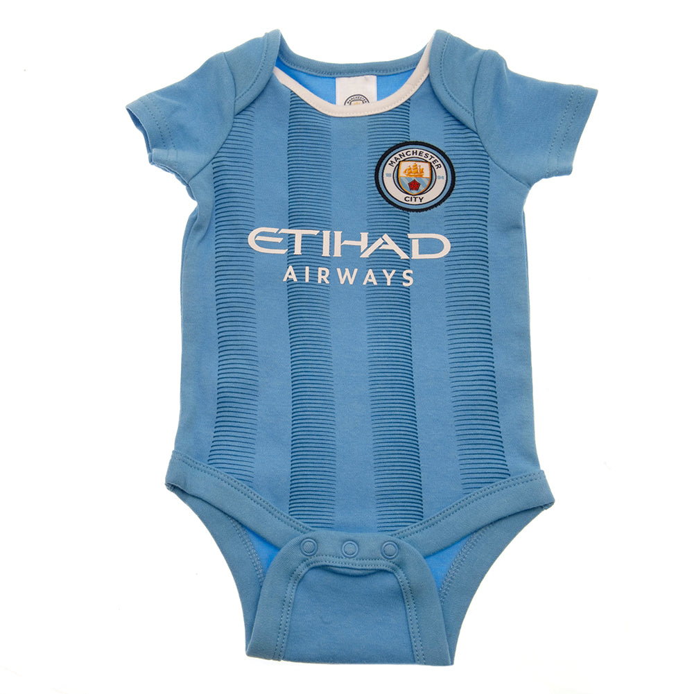 Manchester City FC 2 Pack Bodysuit 0/3 mths ES