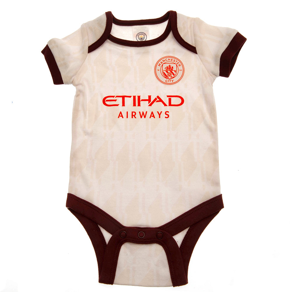 Manchester City FC 2 Pack Bodysuit 0/3 mths ES