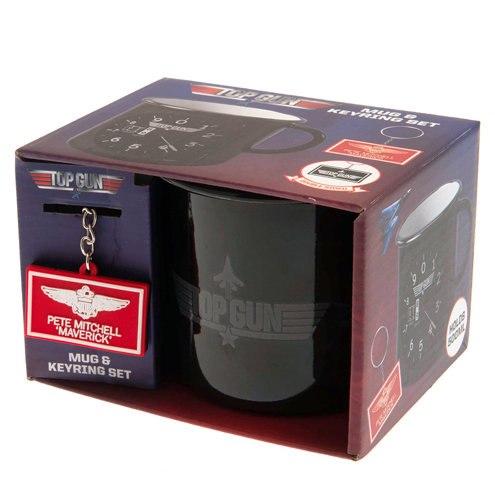 Top Gun Enamel Mug & Keyring Set