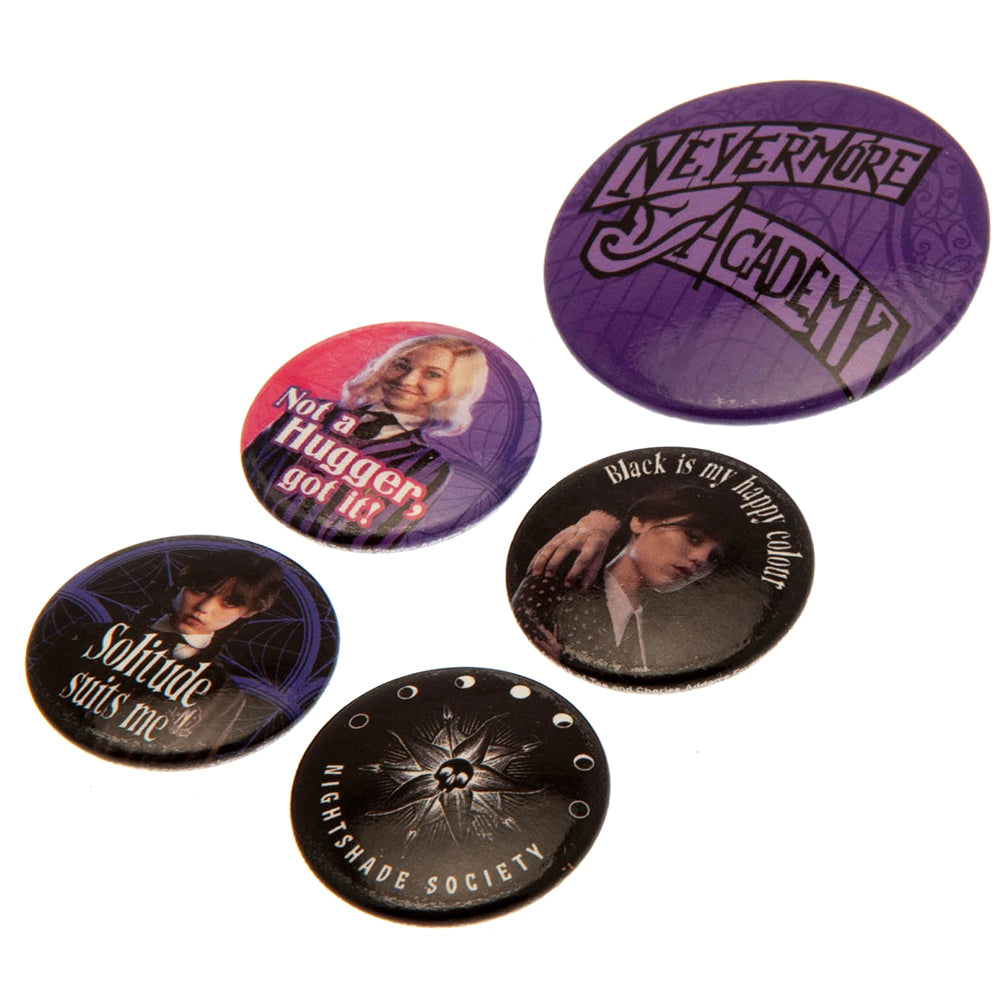 Wednesday Button Badge Set