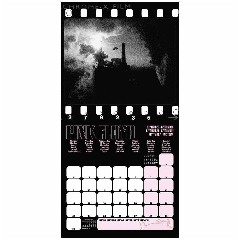 Pink Floyd Square Calendar 2024