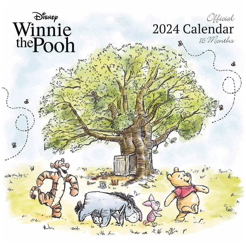 Winnie The Pooh Square Calendar 2024