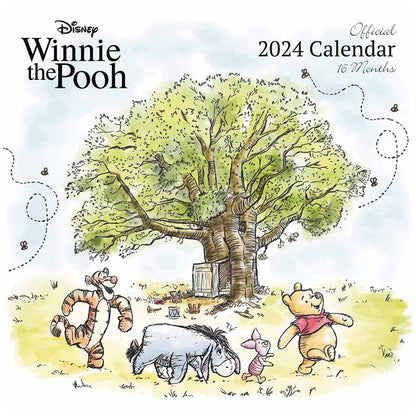 Winnie The Pooh Square Calendar 2024