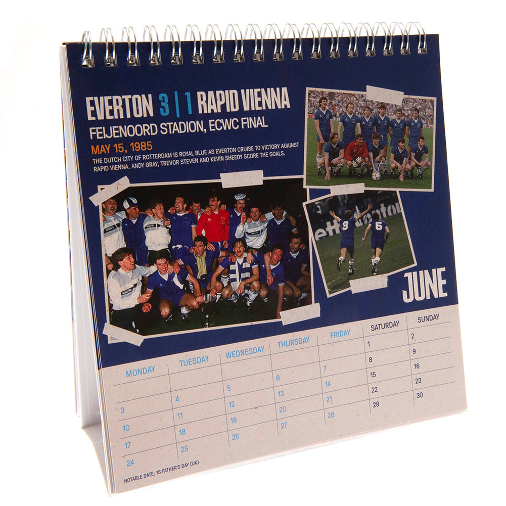 Everton FC Desktop Calendar 2024