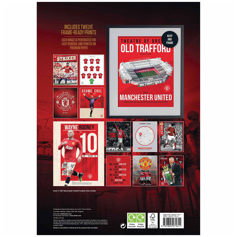 Manchester United FC Deluxe Calendar 2024